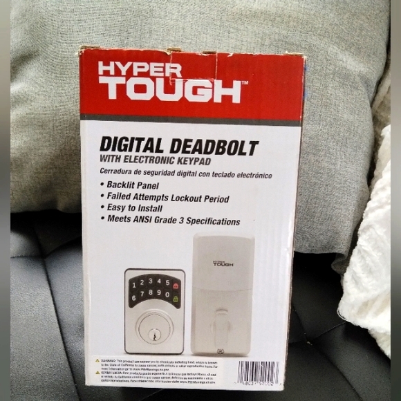 HYPER TOUGH Digital Deadbolt: Electronic Keypad/Keyless Entry/Easy Install/NEW - Picture 2 of 4